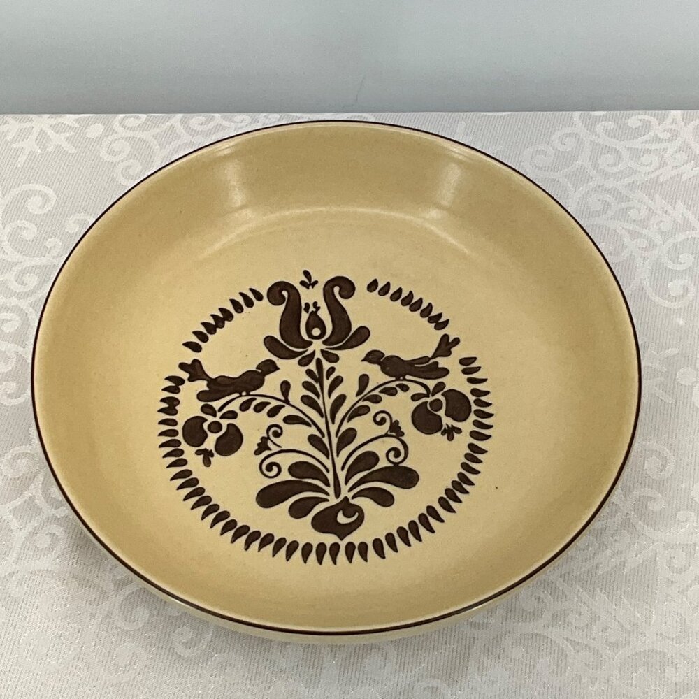 Pfaltzgraff Village 576 Bird Floral Ceramic Pie Plate